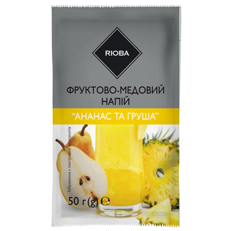 Напій холодний  Rioba ананас-груша 50г 12шт