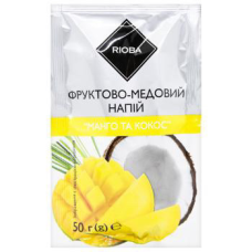 Чай фруктово-медовий Rioba концентрат Манго та кокос 50г