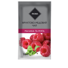Напій Rioba концентрований чай Малина м`ята 50 г Упаковка 12шт