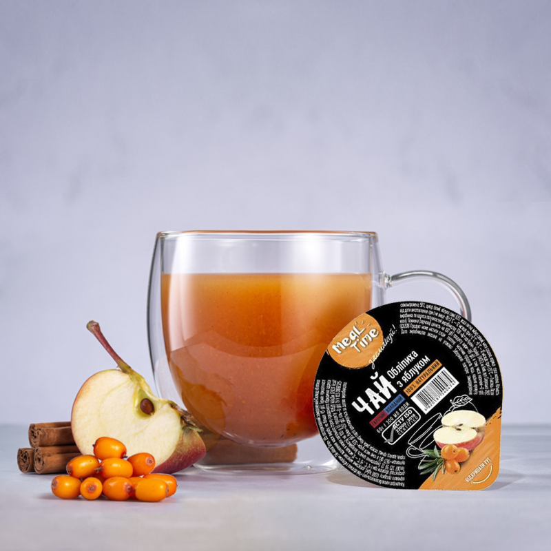 Чай фруктовий концентрат «обліпиха та яблуко » 60г*24шт